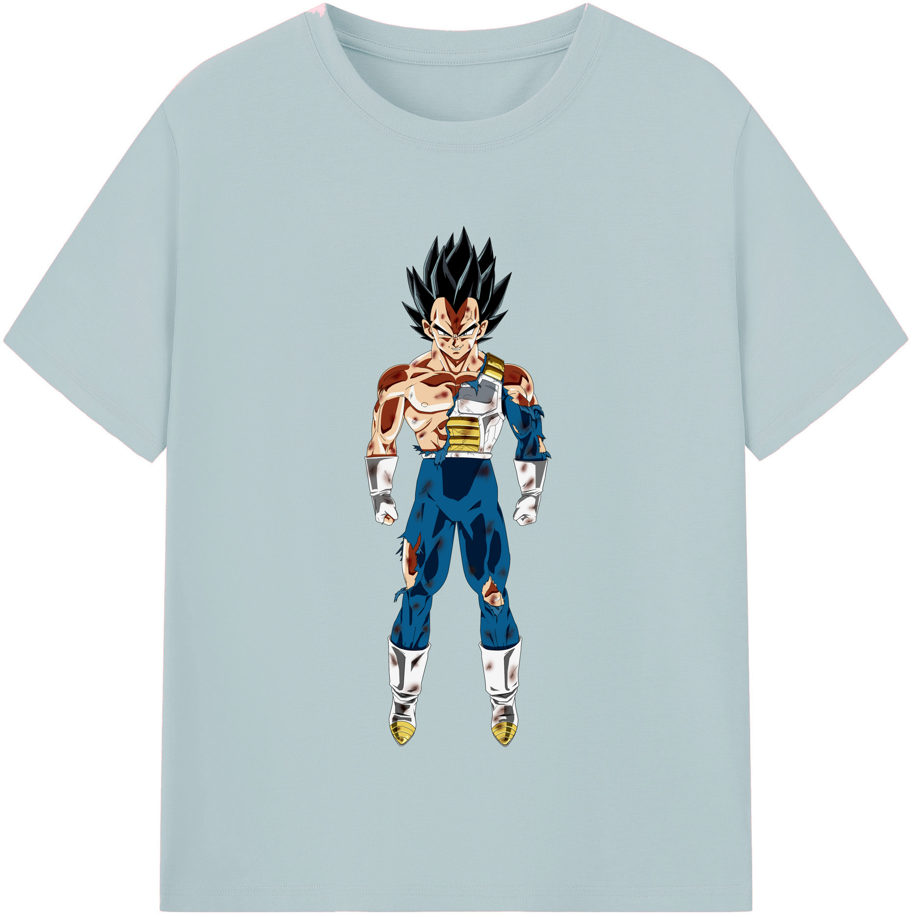 （画像用） ドラゴンボール ベジータ四世（Bejīta Yonsei）DRAGON BALL Vegeta IV 綿100％半袖Tシャツ（フロントプリント）